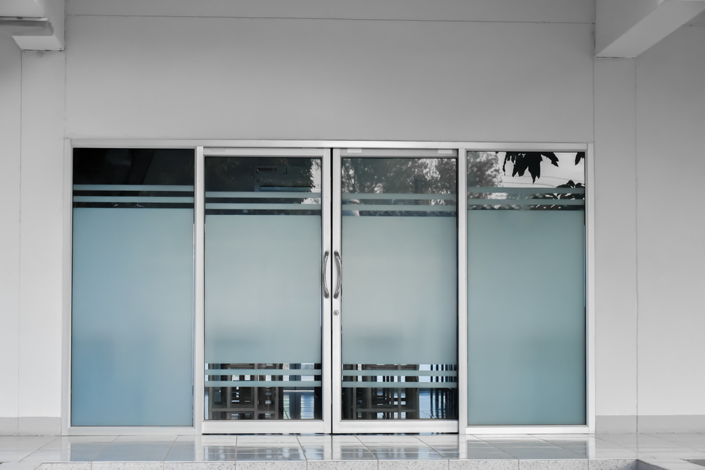 Front,Doors,,Glass,Doors,,Aluminium,Door,Of,The,Store,And